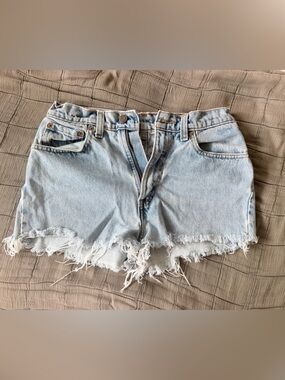 Levi's Light Blue Jean Shorts